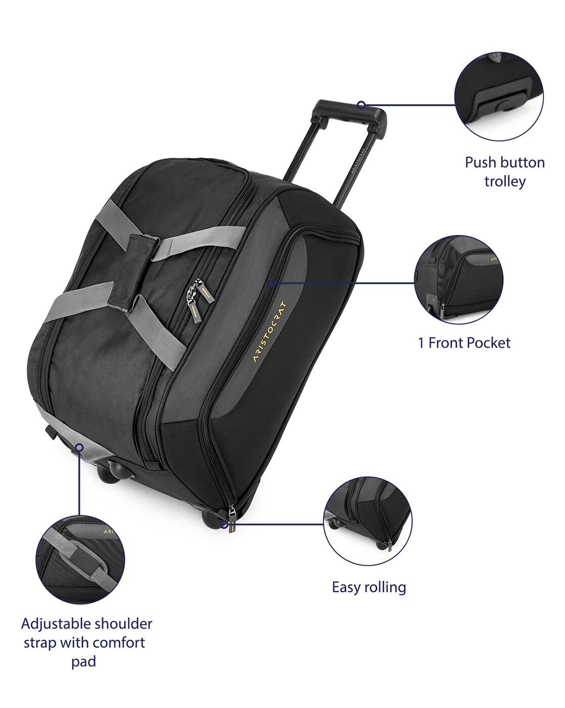 aristocrat expandable race travel duffel bag Buy VIP, Aristocrate Rolling Duffle with Wheels, Red and Grey, Lightweight Luggage with Telescopic Handle at 3 exterior pockets at top Bric's Life 21" Rolling Duffle