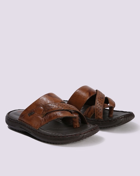 Men Toe-Ring Slip-On Sandals