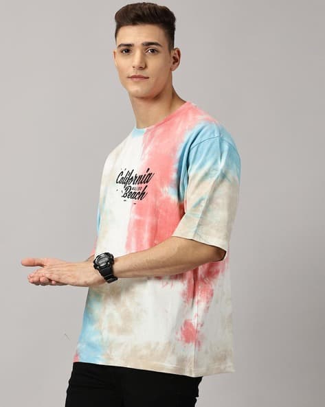 Price History of THE HOLLANDER Men Tie Dye Drop Shoulder