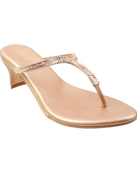 T-strap Heeled Sandals