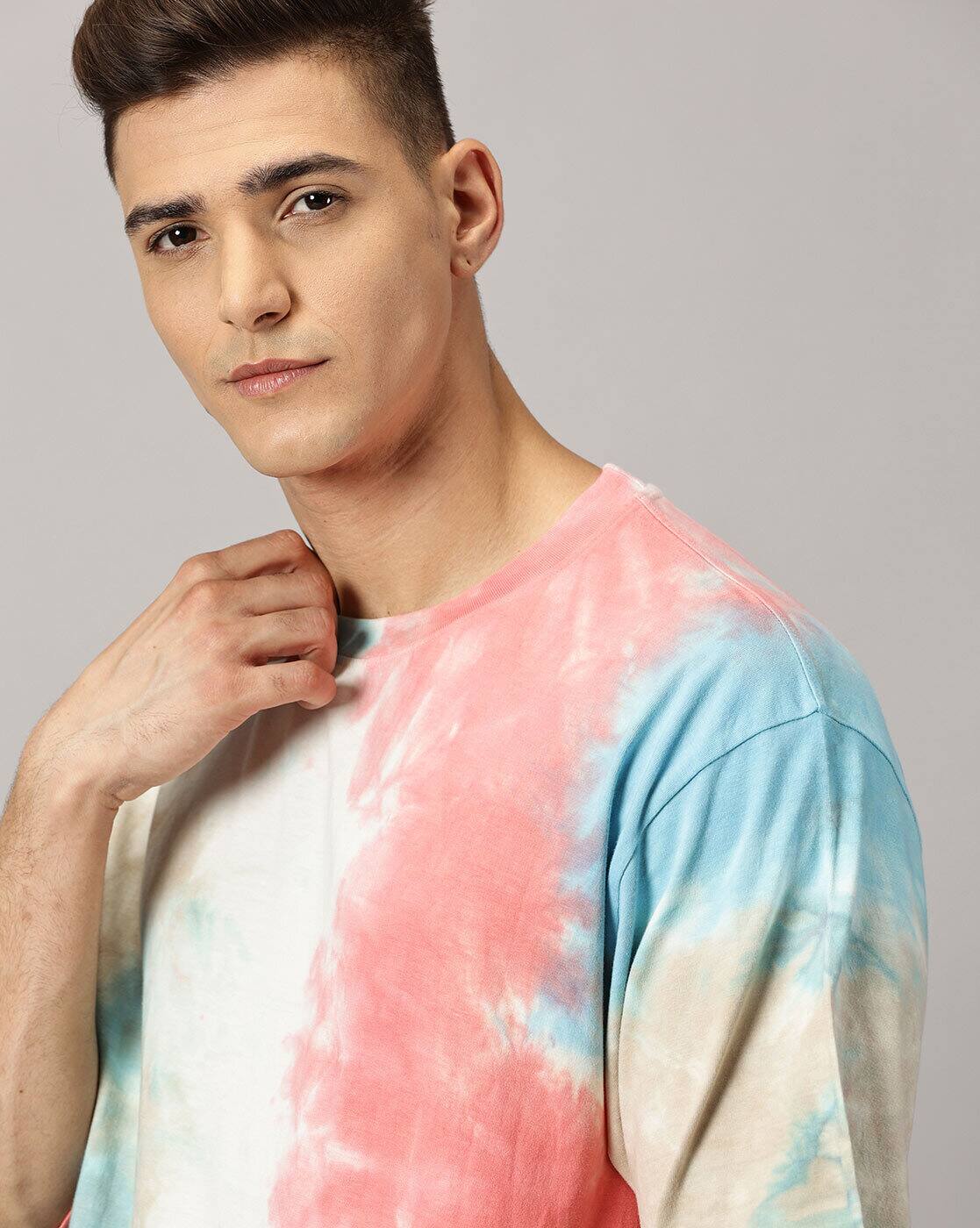 tie dye t shirt ajio