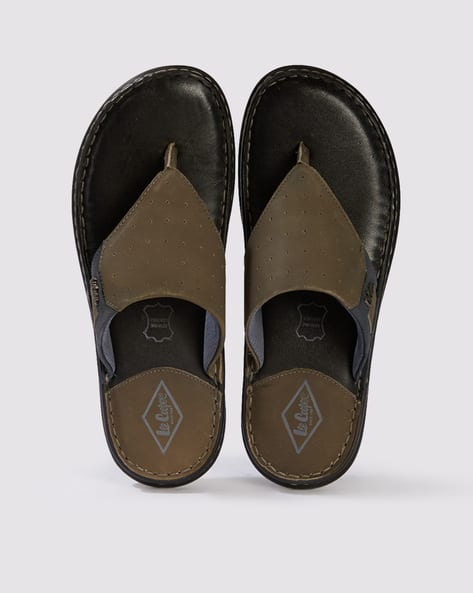 Lee Cooper Ajio Footwear Slippers Buy Grey Sandals For Men By Lee