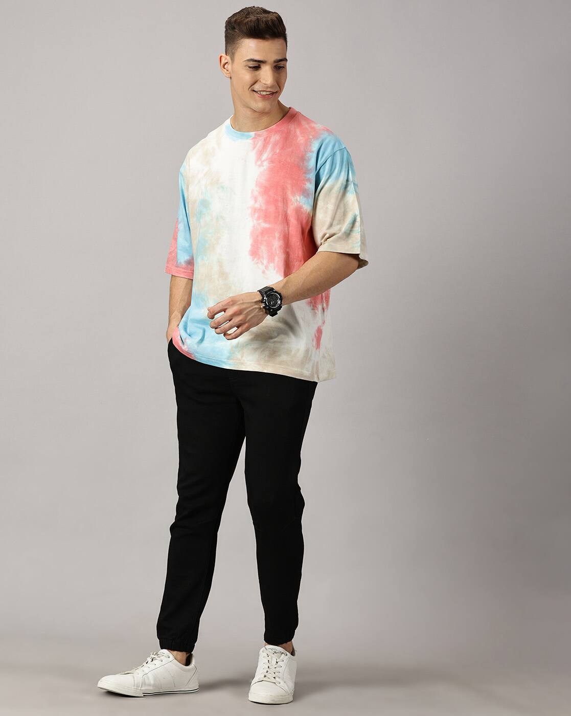 tie dye t shirt ajio