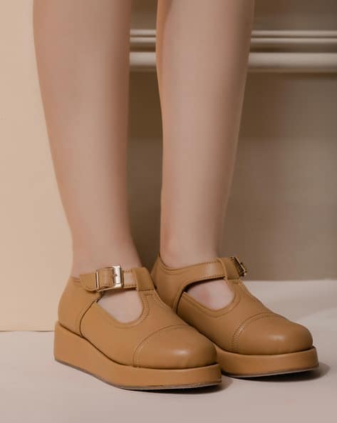 Buy Beige Flat Shoes for Women by SHEZONE Online