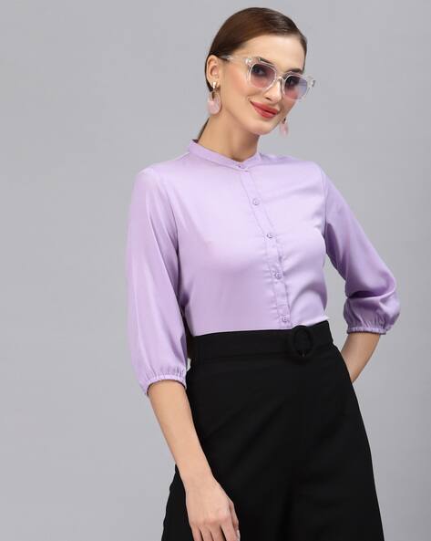 Purple shirt womens discount