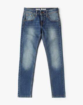 pepe jeans Boys Galaxy Cashed Mid-Wash Slim Fit Jeans-picture-38