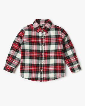 pepe jeans Boys Arin Checked Regular Fit Shirt-picture-20