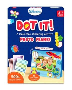 Art Activity Dot It Photo Frames Mess-Free Sticker Art