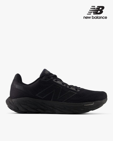 New balance running shoes all black online