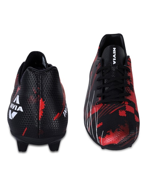 Nivia football shoes black online