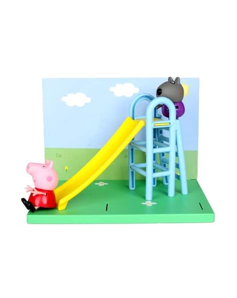 Pig Outdoor Fun Slide Peppa Pig Slide And Swing Set Peppa Pig