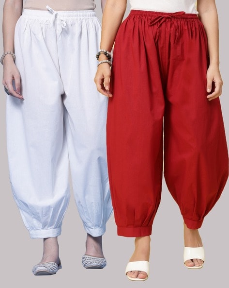 Women Pack of 2 Cotton Afghani Salwars Price in India