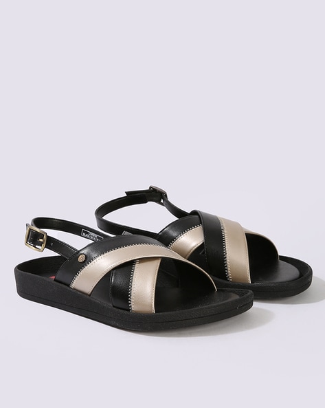 Women Slip-On Sandals with Buckle Closure