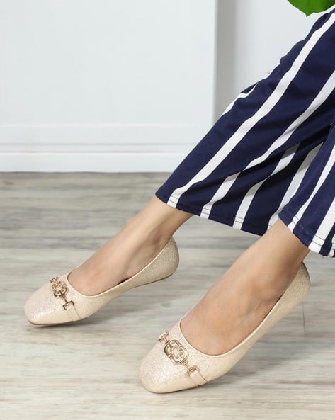Buy Rose Gold Flat Shoes for Women by ELLE Online