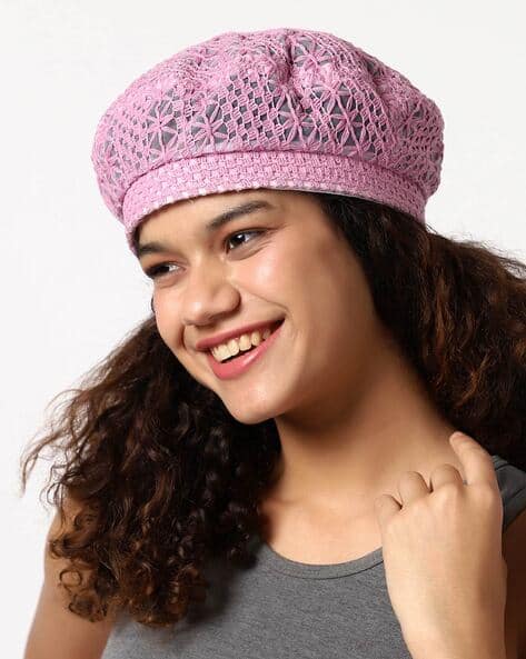 Haute Sauce Floral Beret Hat
