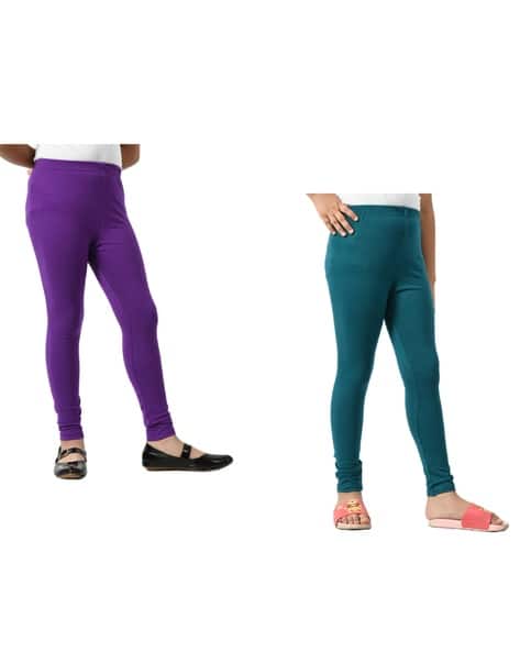 Pack of Girls Leggings with Elasticated Waist