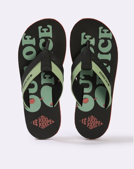 Lee Cooper Men Printed Thong-Strap Flip-Flops