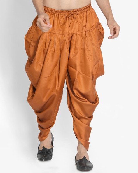 Vastramay Pleated Dhoti with Drawstring Waist