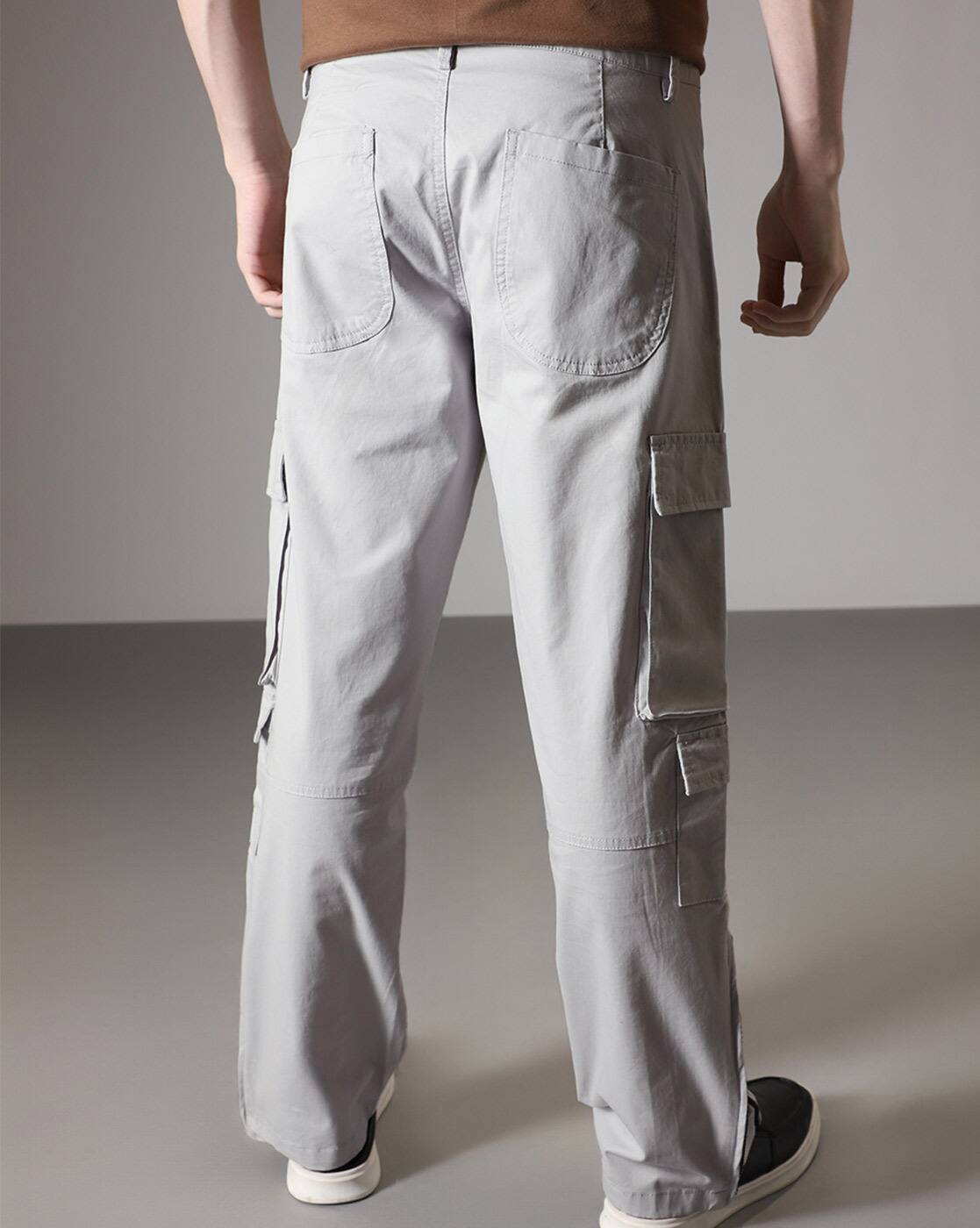 Buy Grey Trousers & Pants for Men by BANANA CLUB Online | Ajio.com