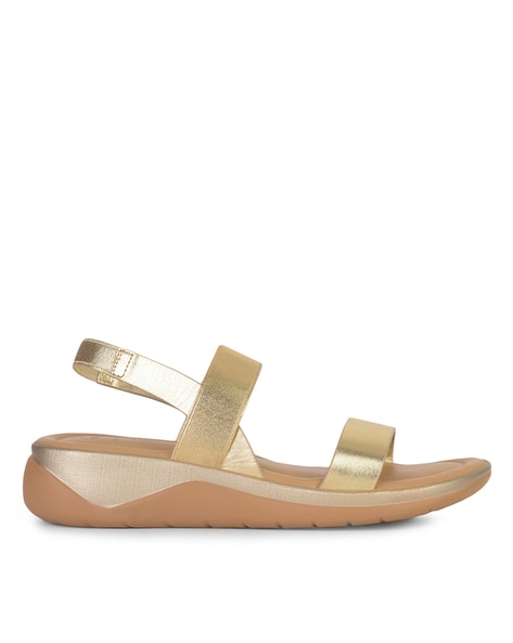 Buy Gold Heeled Sandals for Women by HUSH PUPPIES Online Ajio