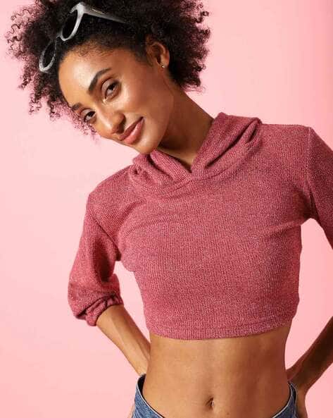 Buy Peach Sweatshirt Hoodies for Women by Campus Sutra Online