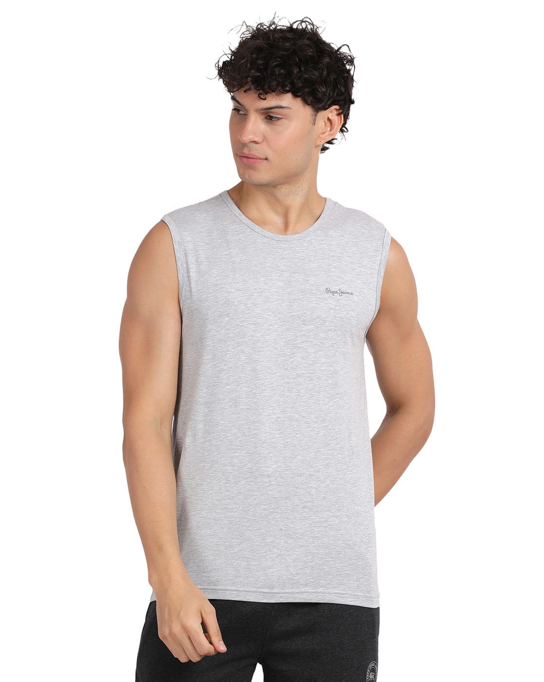 Buy Grey Melange Vests for Men by PEPE JEANS Online | Ajio.com