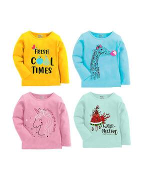 kuchipoo Pack of 4 Printed T-shirt-picture-50