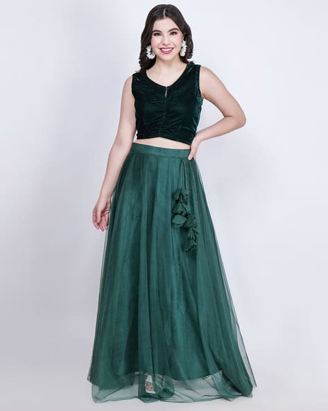Buy Green Lehenga Choli Sets for Women by Frolic Rolic Online