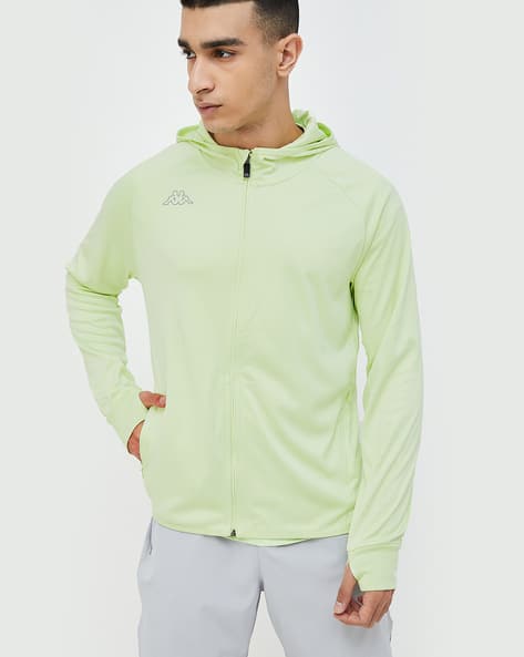 Men Regular Fit Zip-Front Hoodie