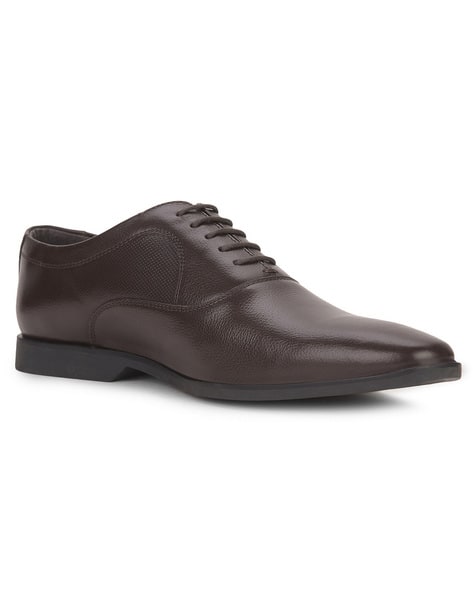 HUSH PUPPIES Men Round-Toe Formal Lace-Up Shoes