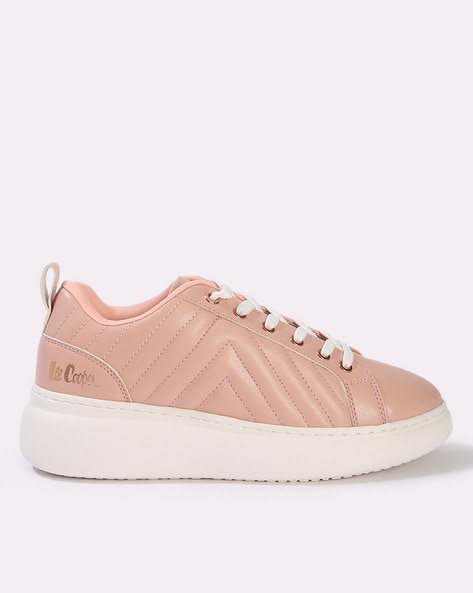 Lee Cooper Women Quilted Lace-Up Sneakers