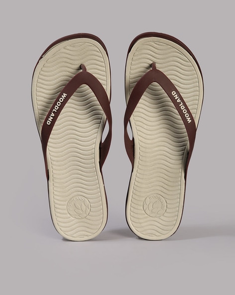 Woodland Men Thong-Strap Flip-Flops