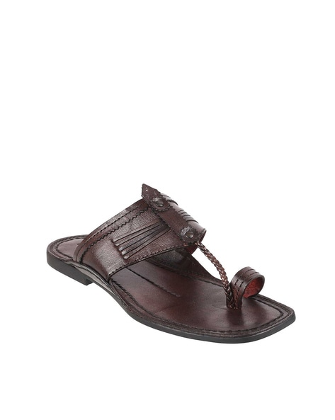 Buy Burgundy Flip Flop Slippers for Men by Davinchi Online Ajio