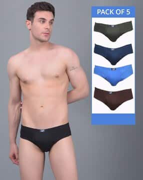 dollar lehar Pack of 5 Regular Briefs with Elasticated Waist-picture-51