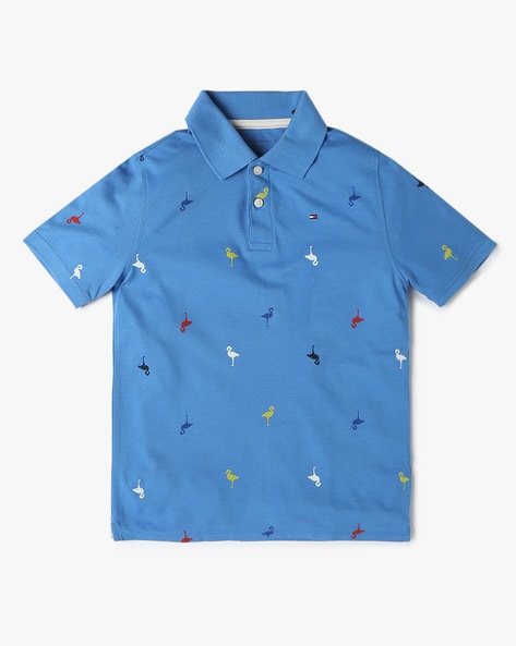 Tommy Hilfiger Printed Flamingo Polo T-Shirt