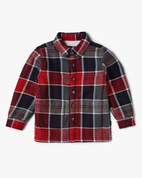 pepe jeans Boys Habana LS Checked Regular Fit Shacket-picture-37