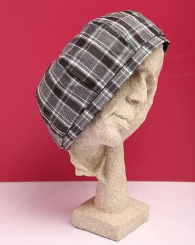 Checked Bakerboy Hat-image-32
