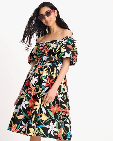 kate spade off the shoulder dress Pineapple Off Shoulder Dress