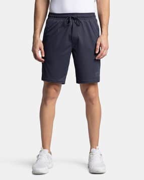 Mid-Rise Shorts with Drawstring Waist-image-42
