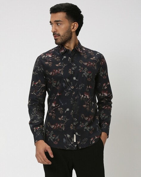 Mufti Men Printed Slim Fit Shirt