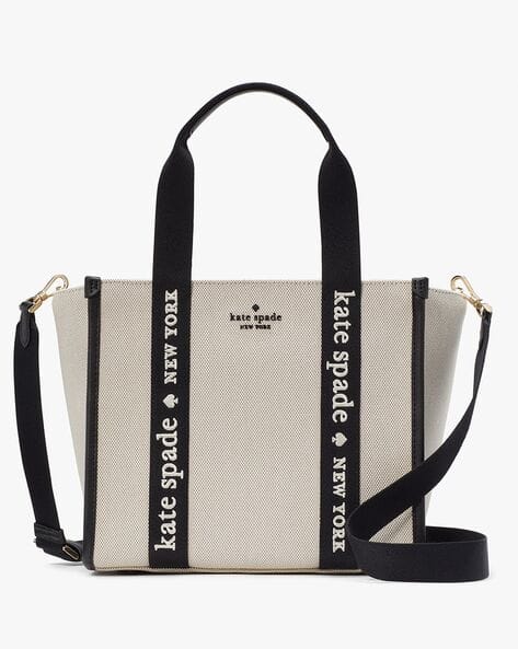 Buy KATE SPADE Kip Canvas Large Tote Bag | Off White Color