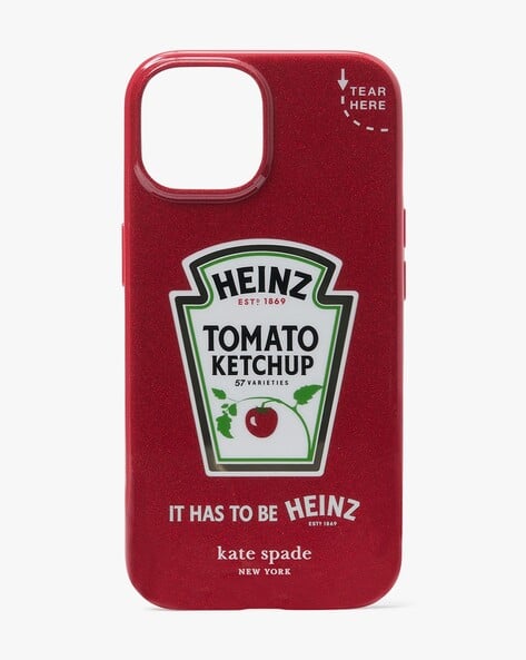 Buy KATE SPADE Heinz x New York Glitter iPhone 15 Case | Red
