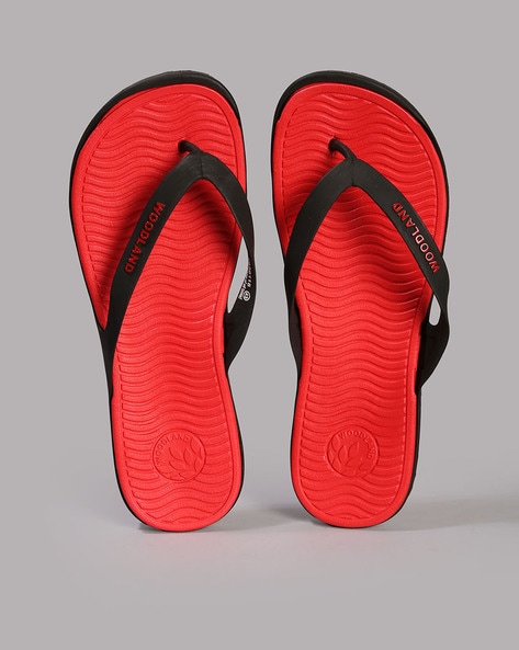 Woodland Men Thong-Strap Flip-Flops