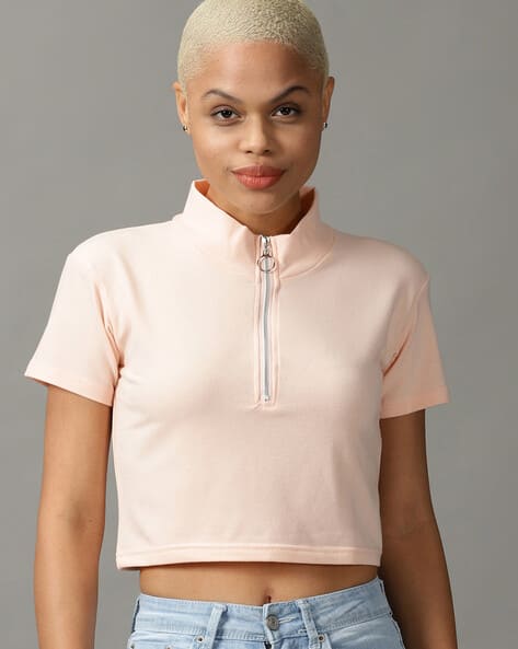 Buy Peach Tops for Women by SHOWOFF Online