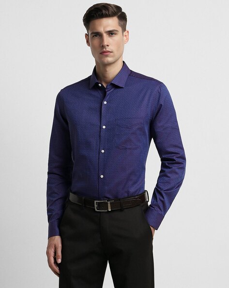 Peter England Men Slim Fit Shirt