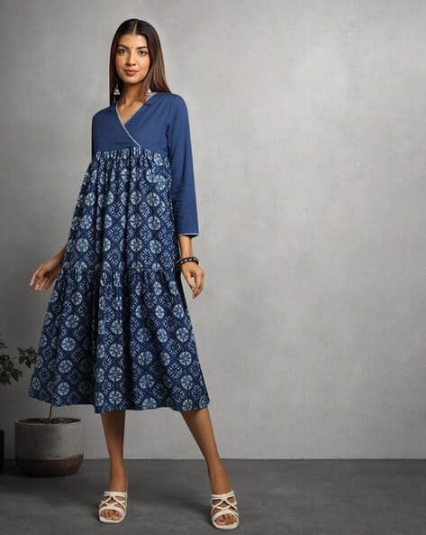 Buy Indigo Dresses & Gowns for Women by Indie Picks Online | Ajio.com Buy Indigo Dresses & Gowns for Women by Indie Picks Online | Ajio.com