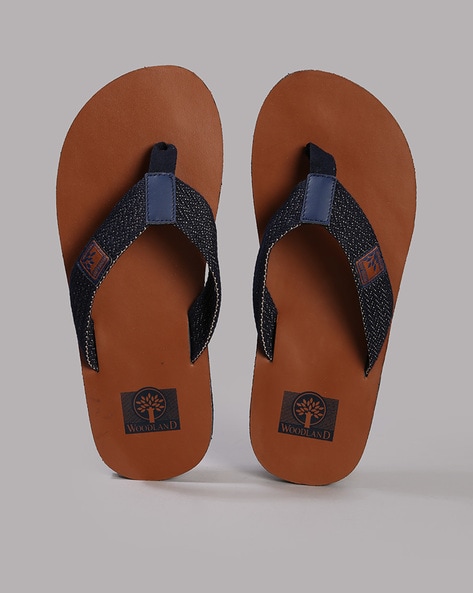 Woodland Men Thong-Strap Flip-Flops