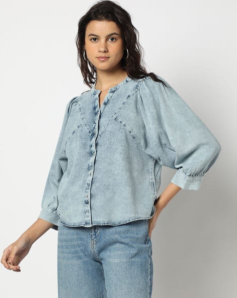 Women Faded Relaxed Fit Shirt
