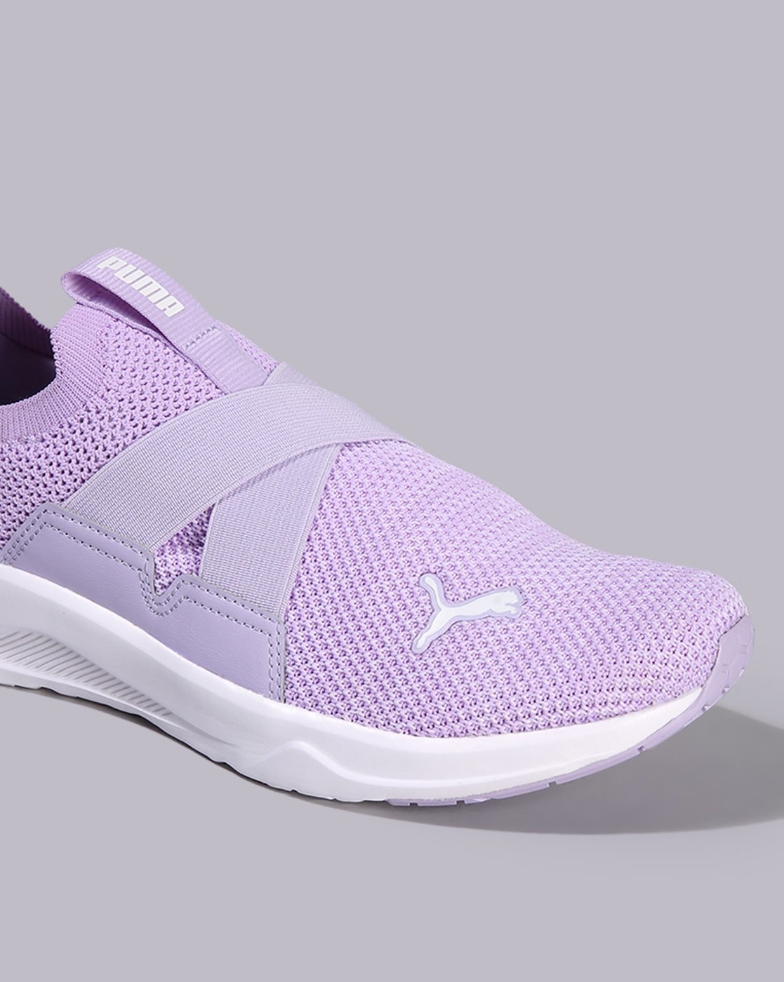 Puma slip on sneakers purple hotsell