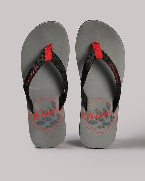 Woodland Men Thong-Strap Flip-Flops